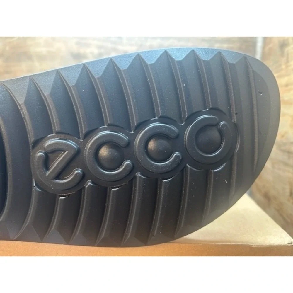 Ecco Men's Cozmo Sports Leather Sandals 3-Adj Straps Cocoa Brown NIB - 12-12.5